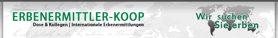 Erbenermittler-Koop – Dose & Kollegen | Internationale Erbenermittlungen